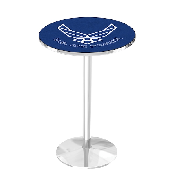 42" Chrome U.S. Air Force Pub Table